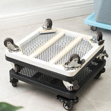 Maxbell Movable Plantpot Tray Heavy Duty Pot Trolley for Patio Indoor Outdoor Garden Black