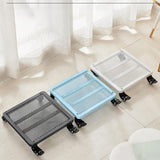 Maxbell Movable Plantpot Tray Heavy Duty Pot Trolley for Patio Indoor Outdoor Garden Blue