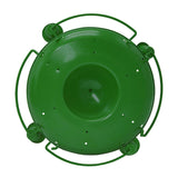 Maxbell Iron Bird Feeder Lawn Yard Double Layer Hanging Birdfeeder Weather Resistant Green