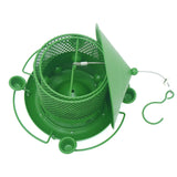 Maxbell Iron Bird Feeder Lawn Yard Double Layer Hanging Birdfeeder Weather Resistant Green