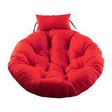 Hanging Chair Cushion Round Seat Cushion Pillow for Living Room Garden Patio Red