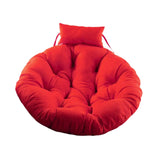 Hanging Chair Cushion Round Seat Cushion Pillow for Living Room Garden Patio Red