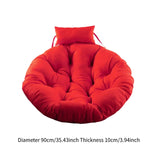 Hanging Chair Cushion Round Seat Cushion Pillow for Living Room Garden Patio Red