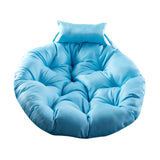 Hanging Chair Cushion Round Seat Cushion Pillow for Living Room Garden Patio Blue