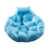 Hanging Chair Cushion Round Seat Cushion Pillow for Living Room Garden Patio Blue