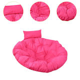 Hanging Chair Cushion Round Seat Cushion Pillow for Living Room Garden Patio Rose Red