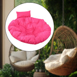 Hanging Chair Cushion Round Seat Cushion Pillow for Living Room Garden Patio Rose Red