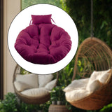 Hanging Chair Cushion Round Seat Cushion Pillow for Living Room Garden Patio Violet