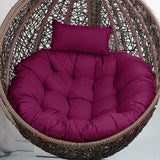 Hanging Chair Cushion Round Seat Cushion Pillow for Living Room Garden Patio Violet