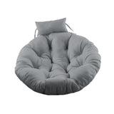 Hanging Chair Cushion Round Seat Cushion Pillow for Living Room Garden Patio Gray