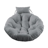 Hanging Chair Cushion Round Seat Cushion Pillow for Living Room Garden Patio Gray