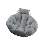 Hanging Chair Cushion Round Seat Cushion Pillow for Living Room Garden Patio Gray