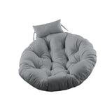 Hanging Chair Cushion Round Seat Cushion Pillow for Living Room Garden Patio Gray