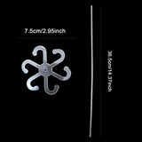 Maxbell 5 Pieces Acrylic Plant Supports Accessories for Patio Flowers Indoor Outdoor