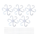 Maxbell 5 Pieces Acrylic Plant Supports Accessories for Patio Flowers Indoor Outdoor