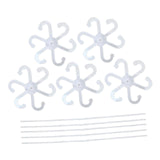 Maxbell 5 Pieces Acrylic Plant Supports Accessories for Patio Flowers Indoor Outdoor