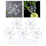 Maxbell 5 Pieces Acrylic Plant Supports Accessories for Patio Flowers Indoor Outdoor