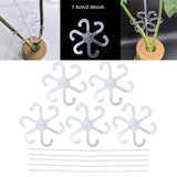 Maxbell 5 Pieces Acrylic Plant Supports Accessories for Patio Flowers Indoor Outdoor