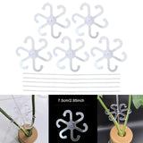 Maxbell 5 Pieces Acrylic Plant Supports Accessories for Patio Flowers Indoor Outdoor