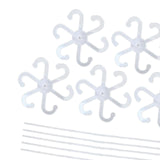 Maxbell 5 Pieces Acrylic Plant Supports Accessories for Patio Flowers Indoor Outdoor