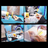 Maxbell Grinding Polishing Box Engraving Dustproof Box for Buffing Engraving Sanding 55x35x35cm