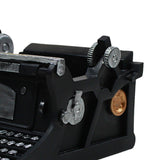 Maxbell Typewriter Figurine Flower Planter Table Ornament for Small Plants Versatile Black
