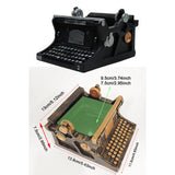 Maxbell Typewriter Figurine Flower Planter Table Ornament for Small Plants Versatile Black