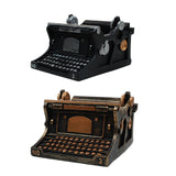 Maxbell Typewriter Figurine Flower Planter Table Ornament for Small Plants Versatile Black