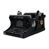Maxbell Typewriter Figurine Flower Planter Table Ornament for Small Plants Versatile Black