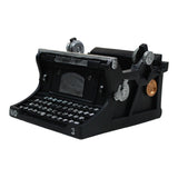 Maxbell Typewriter Figurine Flower Planter Table Ornament for Small Plants Versatile Black