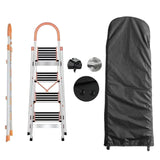 Maxbell Folding Ladder Cover Portable Stepladder Protector for Garden Farmhouse Lawn Black