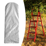 Maxbell Folding Ladder Cover Portable Stepladder Protector for Garden Farmhouse Lawn Silver