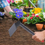 Maxbell Garden Hoe Portable 35 cm Hand Hoe for Transplanting Loosening Soil Planting Black