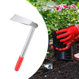 Maxbell Garden Hoe Portable 35 cm Hand Hoe for Transplanting Loosening Soil Planting Silver