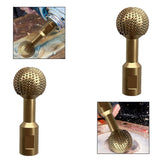 Maxbell Sphere Rotary Burr Power Carving Tool for Angle Grinder Wood Carving 10mm Interface