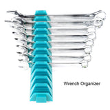 Maxbell Modular Wrench Organizer Efficient 12 Tools Space Saving Tool Drawer Storage Green