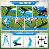 Maxbell Drip Irrigation Tubing Cutter Hole Punch for 16 20 25 mm PE Pipe Accessories