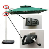 Maxbell Cantilever Patio Umbrella Top Connector Offset Umbrella Rod Bracket for Yard