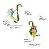 Maxbell 2 Pieces Fairy Flower Pot Huggers Potted Pendant Miniature Fairies Figurines