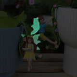 Maxbell 2 Pieces Fairy Flower Pot Huggers Potted Pendant Miniature Fairies Figurines