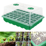 Maxbell Seedling Starting Tray 48 Holes Growing Tray for Wheatgrass Indoor Gardening Green