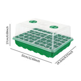 Maxbell Seedling Starting Tray 48 Holes Growing Tray for Wheatgrass Indoor Gardening Green