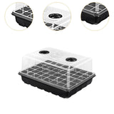 Maxbell Seedling Starting Tray 48 Holes Growing Tray for Wheatgrass Indoor Gardening Black