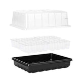 Maxbell Seedling Starting Tray 48 Holes Growing Tray for Wheatgrass Indoor Gardening Black