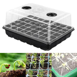 Maxbell Seedling Starting Tray 48 Holes Growing Tray for Wheatgrass Indoor Gardening Black