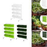 Maxbell Vertical Garden Planter Practical Raised Planter Box for Balcony Home Corner White