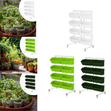 Maxbell Vertical Garden Planter Practical Raised Planter Box for Balcony Home Corner White