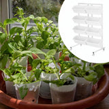 Maxbell Vertical Garden Planter Practical Raised Planter Box for Balcony Home Corner White