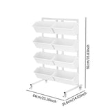 Maxbell Vertical Garden Planter Practical Raised Planter Box for Balcony Home Corner White