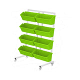 Maxbell Vertical Garden Planter Practical Raised Planter Box for Balcony Home Corner White